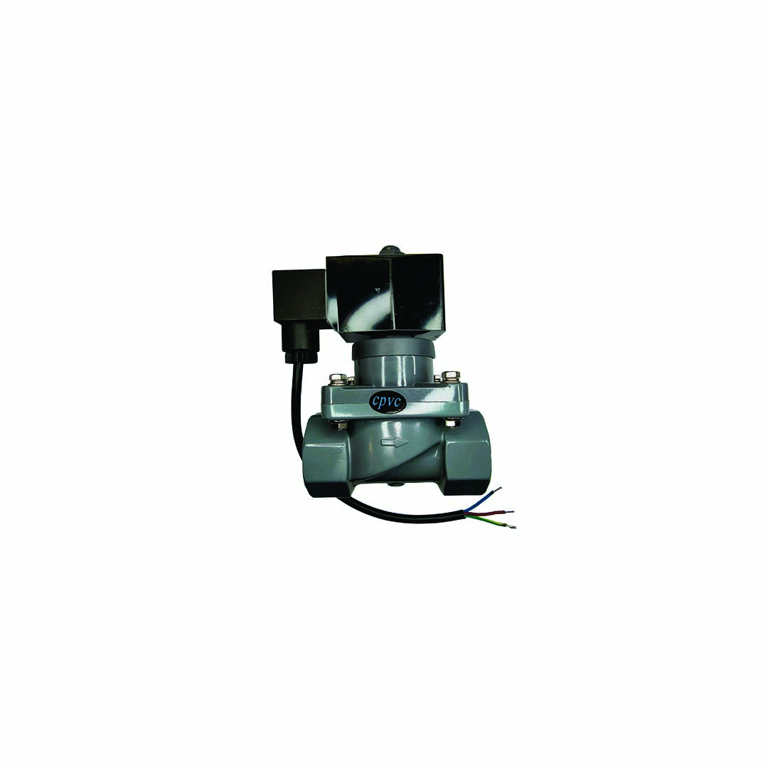 CPVC / UPVC - Válvula Solenoide Plástica Anticorrosiva